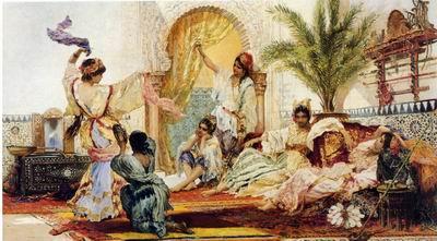 unknow artist Arab or Arabic people and life. Orientalism oil paintings 606 China oil painting art